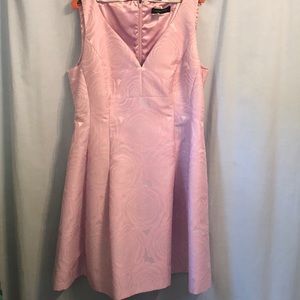 Pink semi-formal dress with pockets